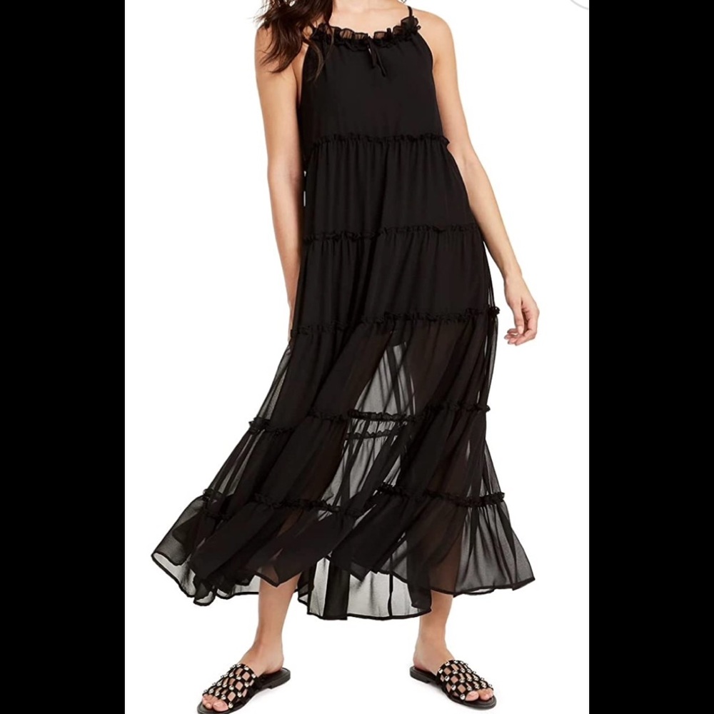 Charlie Holiday Black Senorita Maxi Dress Size 8